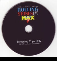 Live At The Max 2009 Remastering UK Promo DVD vers