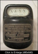 Fort wayne TYPE K Integrating watthour meter front